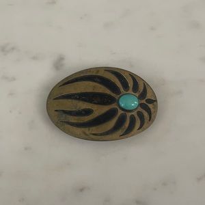 Vintage Brass Belt Buckle